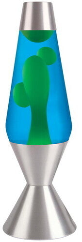 Lava® Lamp 16.3'' Yellow Wax/Blue Liquid/Silver Base & Cap [New ] Decor, Lamp